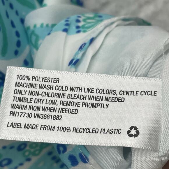 Lilly Pulitzer Target Shirt Womens Blue Sea Life Beach Shells Starfish Halter - Picture 6 of 9